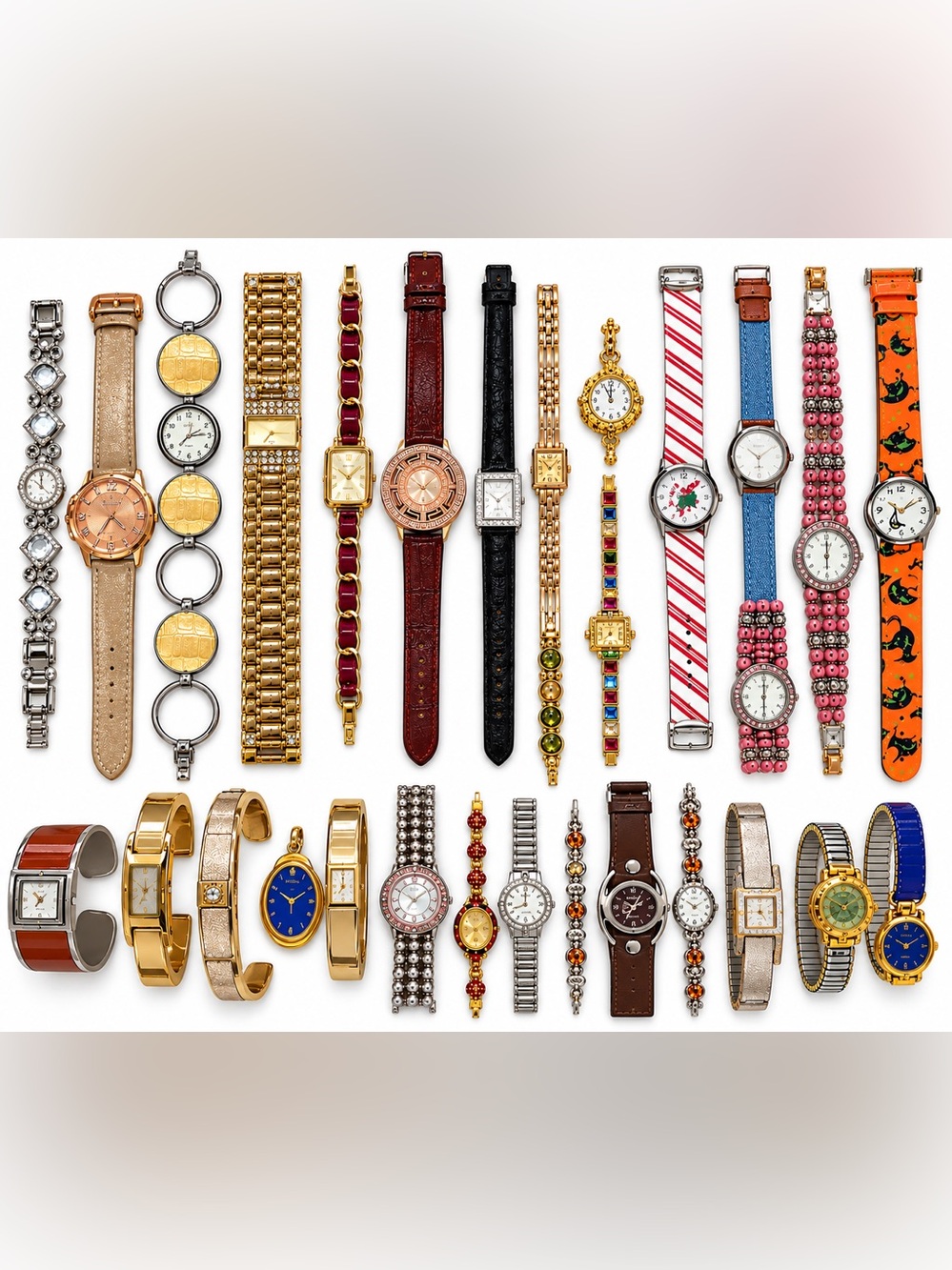 Lot of 28 Fashion Watches - Costume Jewelry